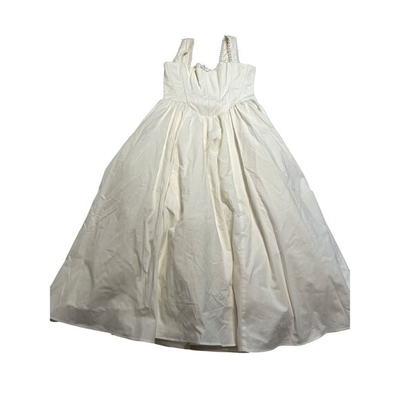 House of CB Dresses & Skirts - House of CB Amara Stretch Cotton Corset Midi Dress in White